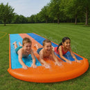 Escorregador de Água Tripla Diversão