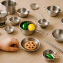 Kit de Cozinha em Inox Mini Chef - Divertida Vida