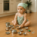 Kit de Cozinha em Inox Mini Chef - Divertida Vida