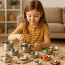Kit de Cozinha em Inox Mini Chef - Divertida Vida