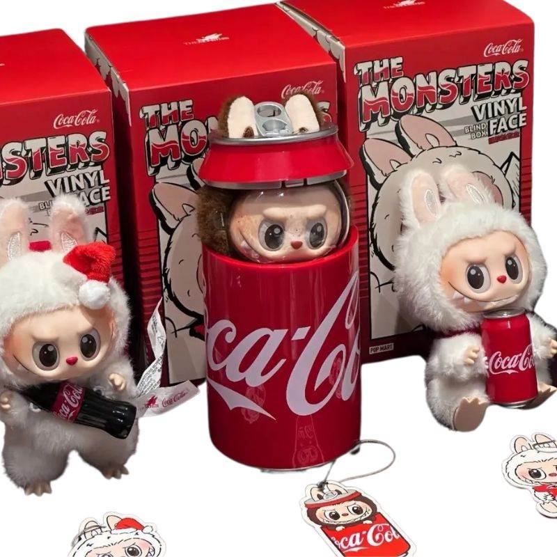 Boneco Labubu Coca Exclusivo - Divertida Vida