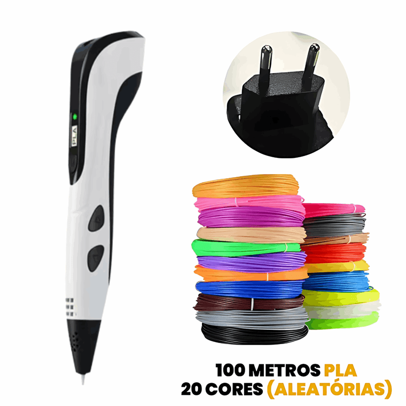 Caneta 3D Criativa Kids - Divertida Vida