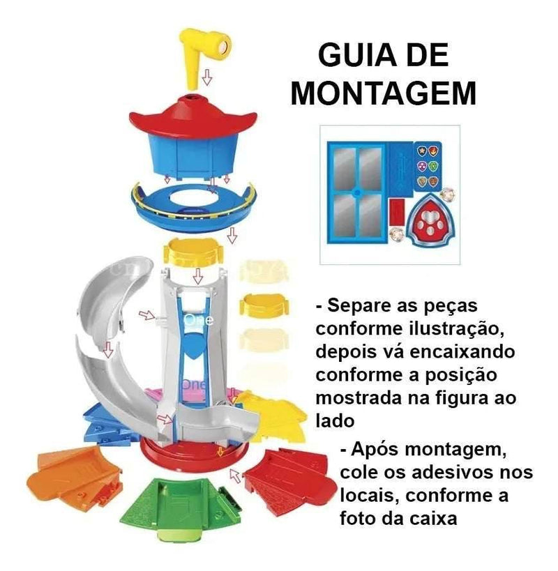 Super Torre de Resgate Patrulha Canina - Divertida Vida