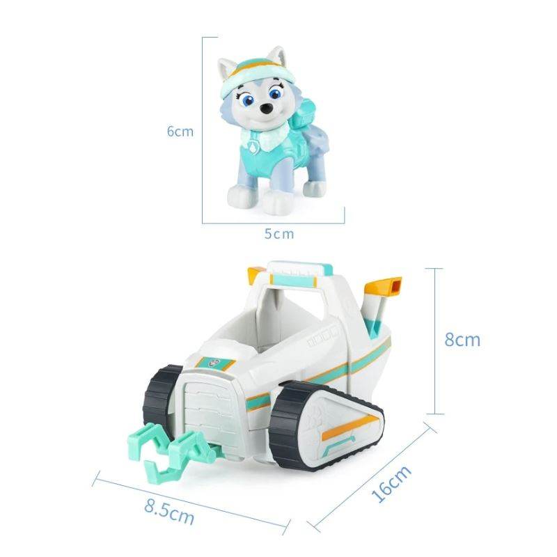 Personagens Patrulha Canina - Boneco + Carrinho - Divertida Vida