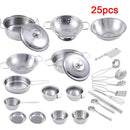 Kit de Cozinha em Inox Mini Chef - Divertida Vida
